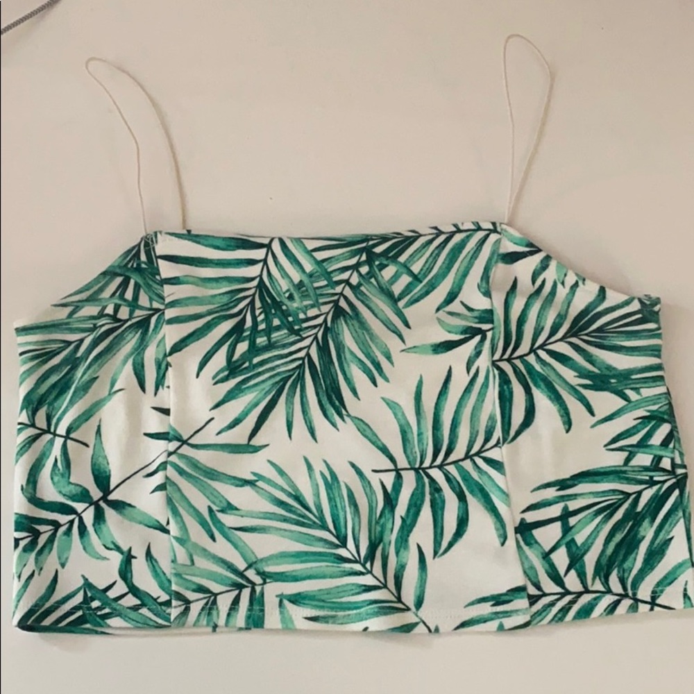 PALM TREE PATTERNED TANK TOP